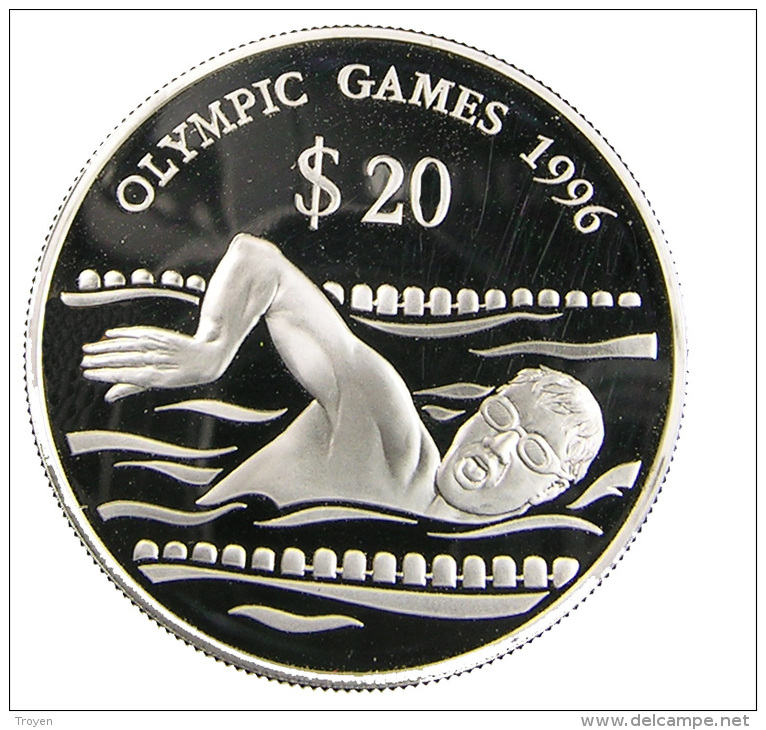 Tuvalu - Jeux Olympiques - 20 Dollar - 1996 - Argent - 33,80gr. - Sup - Sous Capsule - Tuvalu