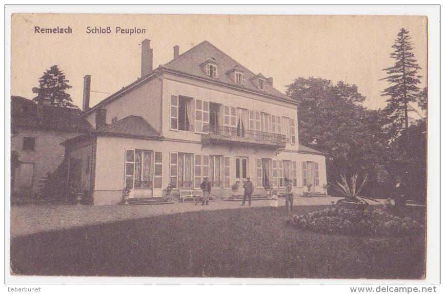 Carte Postale Ancienne "Remelach"  Schloss Peupion - Lothringen