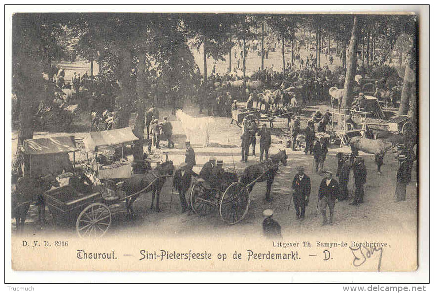 E2002 - THOUROUT - Sint-Pietersfeeste Op De Peerdemarkt  *D.V.D. 8916* - Torhout