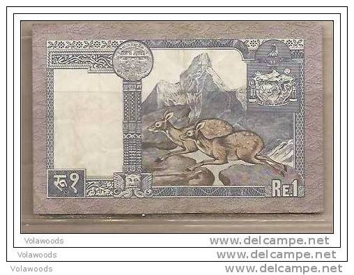 Nepal - Banconota Circolata Da 1 Rupia - Nepal