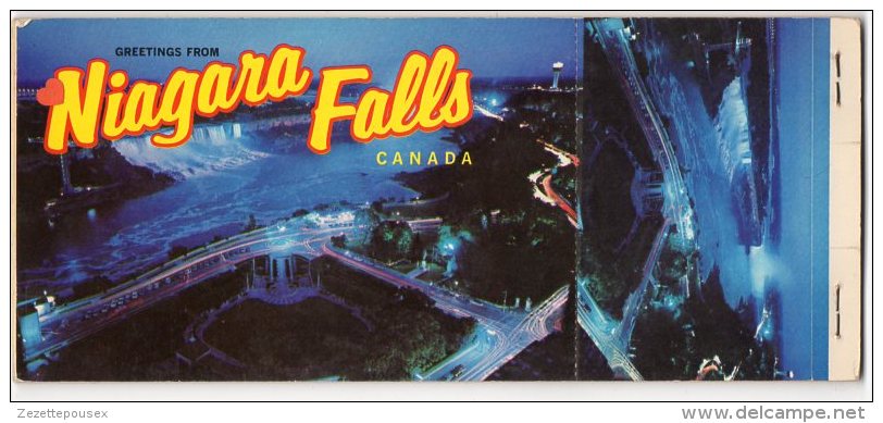 ZE-CANADA-Carnet Album De 8 Cartes Postales Avec Miniature-Niagara Falls - Cartes Modernes