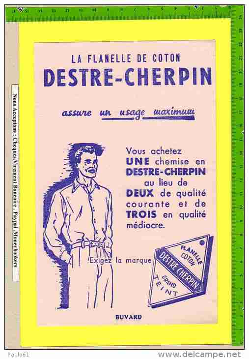 BUVARD :La Flanelle De Coton DESTRE CHERPIN - Textile & Clothing