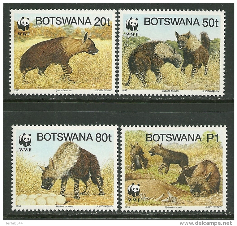 Botswana    " Animals-World Wildlife Fund "    Set   SC# 586ad  MNH** - Botswana (1966-...)