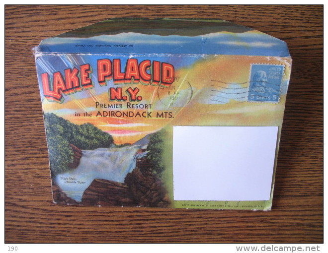 BIG POSTCARD:LAKE PLACID - Adirondack