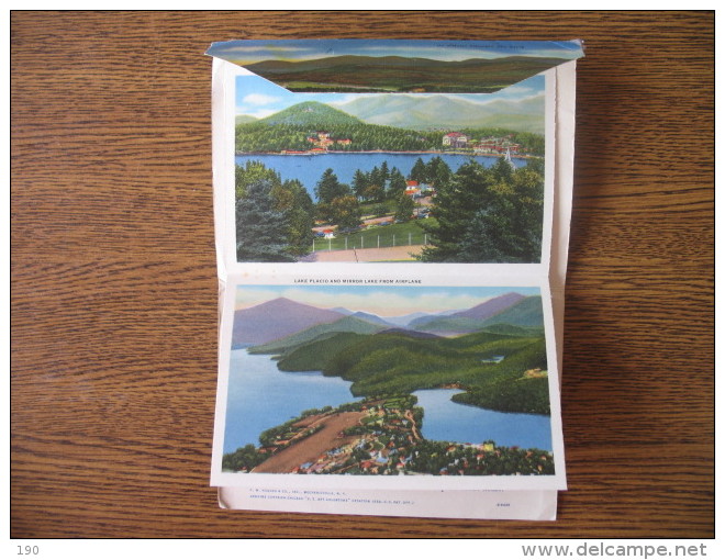 BIG POSTCARD:LAKE PLACID - Adirondack