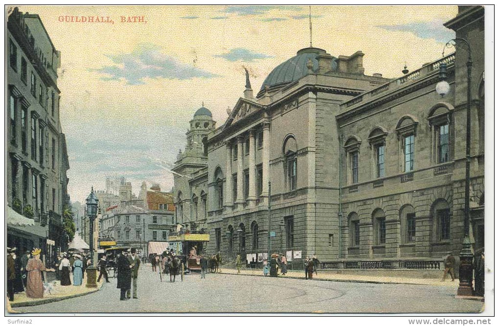 AVON - BATH - GUILDHALL 1907 Av17 - Bath