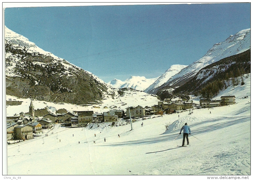 Lanslevillard Val Cenis Vue Generale D Hiver - Val Cenis