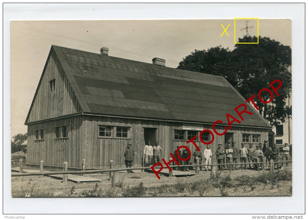 BEVEREN-Entlausungsanstal T-Depouillage-Officiers-M Edecine Sanitaire-CARTE PHOTO Allemande-GUERRE 14-18-1WK-BELGIQUE-BE - Beveren-Waas