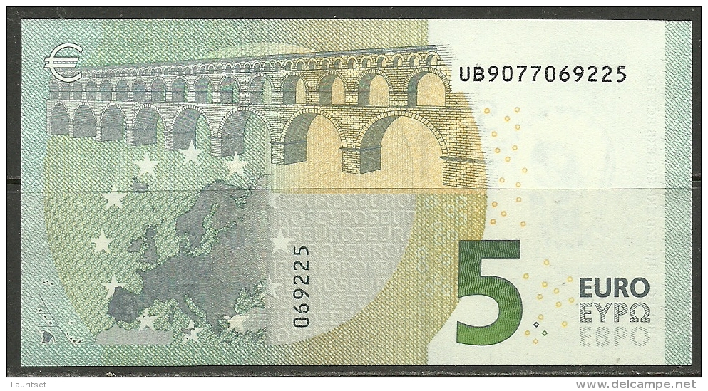 FRANCE Frankreich Bank Note Banknote 5 EUR M. Draghi 2013 UNC - 5 Euro