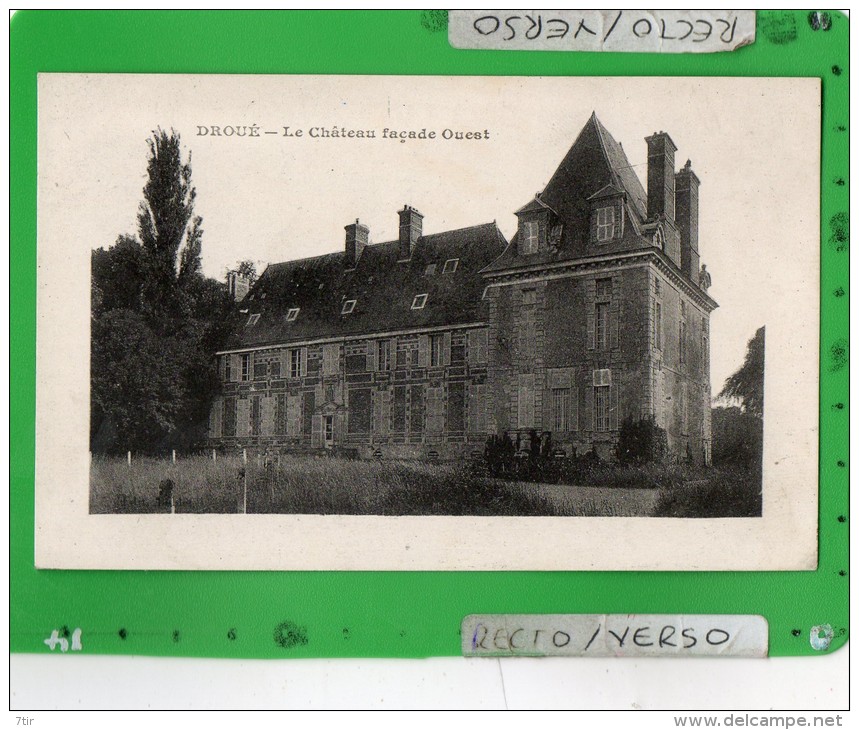 DROUE LE CHATEAU FACADE OUEST - Droue