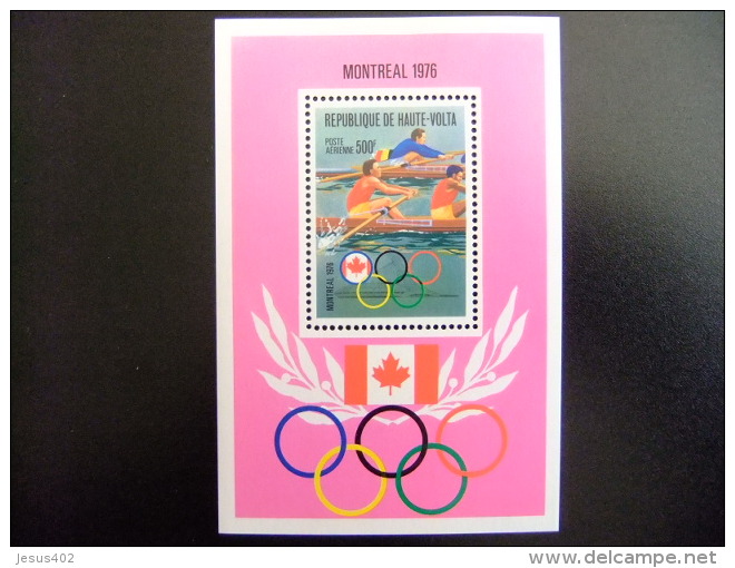 HAUTE - VOLTA REPUBLIQUE  ALTO VOLTA 1976 Juegos Olimpicos De Verano Montreal  Yvert Nº Blok 5 AM ** MNH - Verano 1976: Montréal