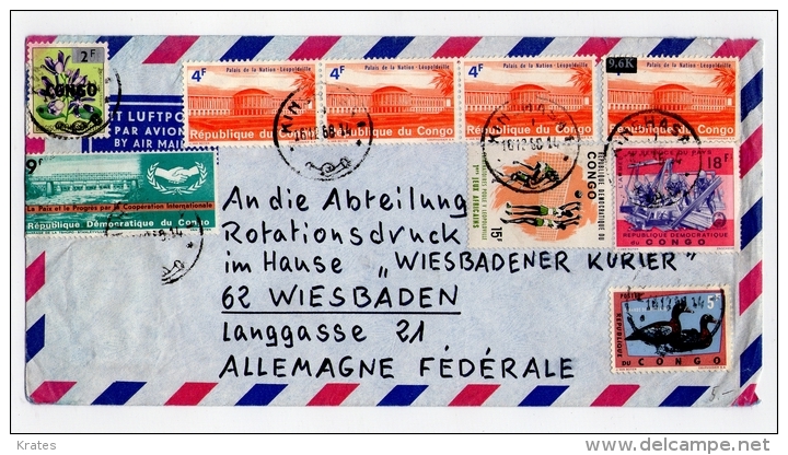 Old Letter - Congo - FDC