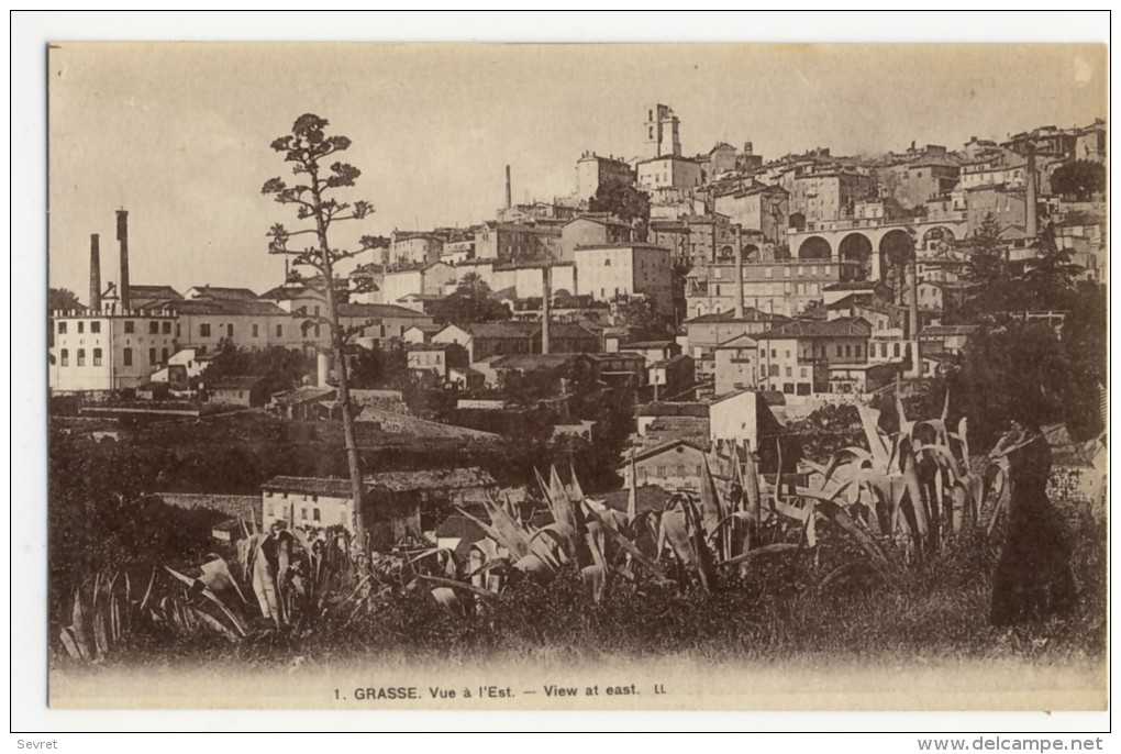 06 - GRASSE. - Vue à L´Est. - Grasse