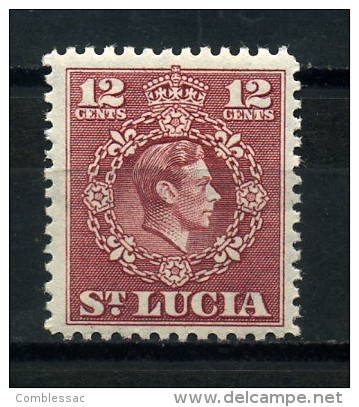 ST  LUCIA    1949     12c  Claret     MH - St.Lucia (1979-...)