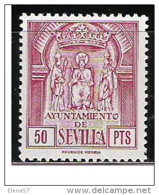 653-SELLO FISCAL AYUNTAMIENTO DE SEVILLA NUEVO ** SPAIN REVENUE FISCAUX STEMPELMARKEN ,LUJO LUXE. IMPUESTO TASAS TAX ,RA - Revenue Stamps