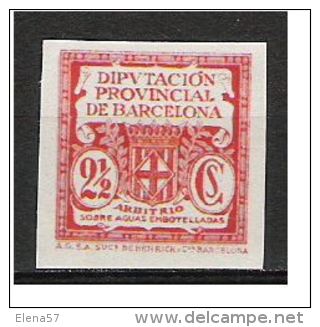 793-FISCAL BARCELONA ARBITRIO AGUAS EMBOTELLADAS 2.1/2 FISCALES PRUEBA.ESSAY.RARO SELLO FISCAL NUEVO SIN DENTAR,CREO SE - Revenue Stamps