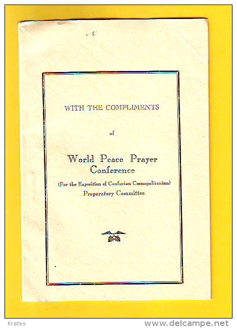 Books - World Peace Prayer Conference - Altri & Non Classificati