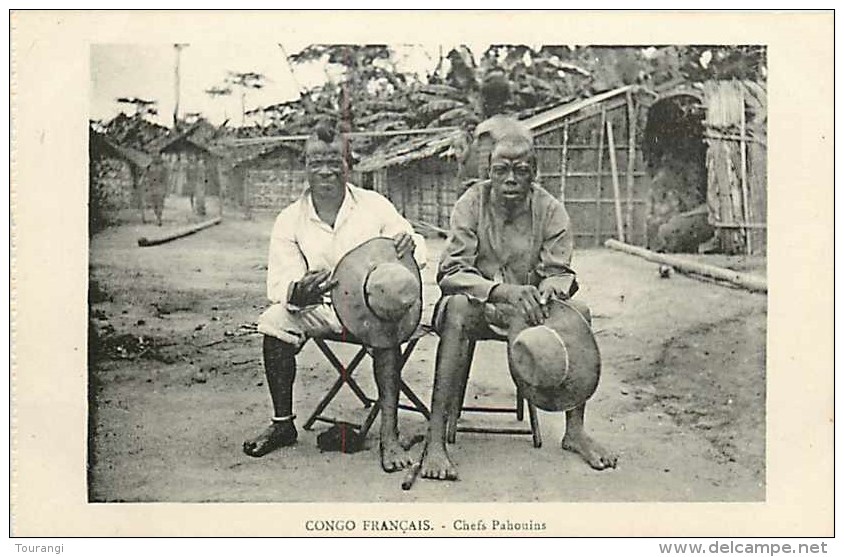Mai13 1572 : Congo Français  -  Chefs Pahouins - Congo Francés