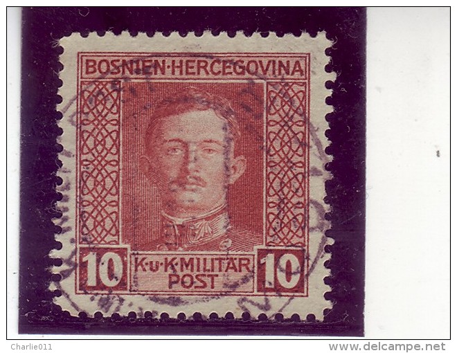 KARL I-CHARLES I-KAROLY IV-10 H-KuK MILITAR POST-POSTMARK-MOSTAR-BOSNIA AND HERZEGOVINA-1917 - Bosnia And Herzegovina
