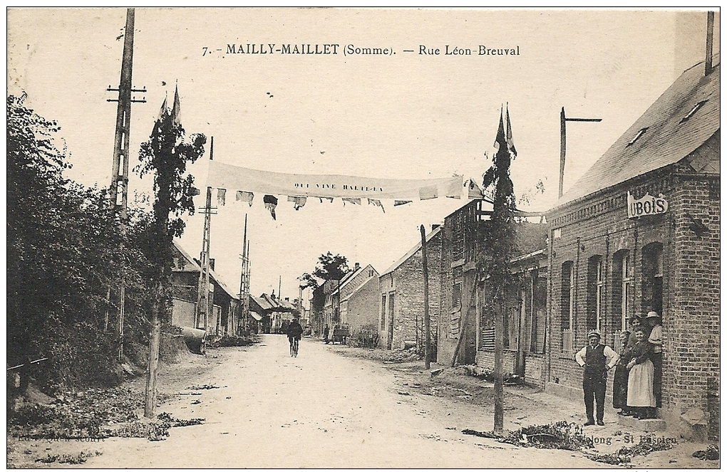 MAILLY MAILLET  RUE LEON BREUVAL - Autres & Non Classés