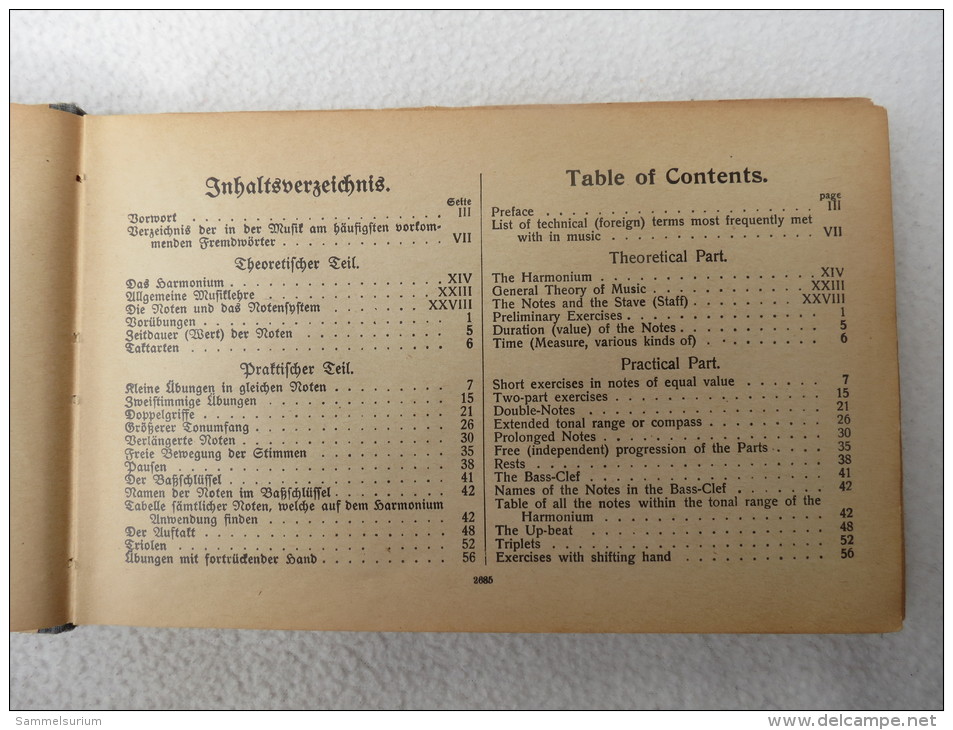 Heinrich Bungart "Theoretisch-praktische Harmoniumschule" Von 1904 - Music