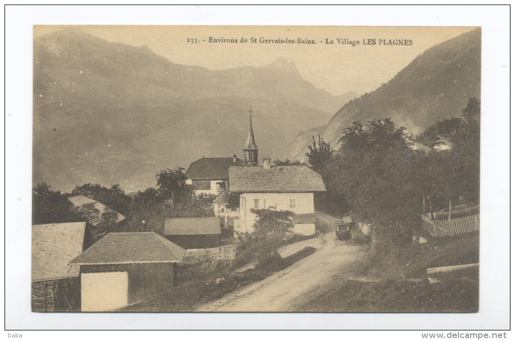 Environs De St-Gervais-les-Bains. Le Village Les Plagnes. - Autres & Non Classés