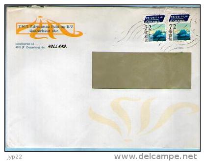 Lettre Cover Pays Bas Nederland TWA Adriaanse Holding B.V. Oosterhout CAD Illisible / 2 Tp Priority - Storia Postale