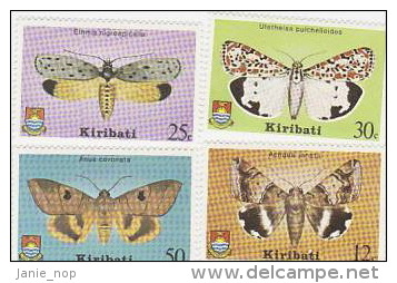 Kiribati-1980 Moth Set  MNH - Kiribati (1979-...)