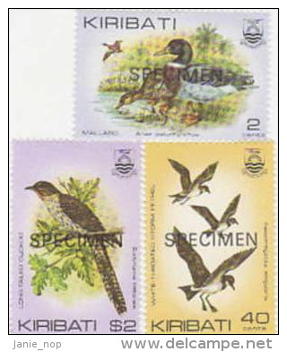 Kiribati-1982 Birds SPECIMEN  MNH - Kiribati (1979-...)