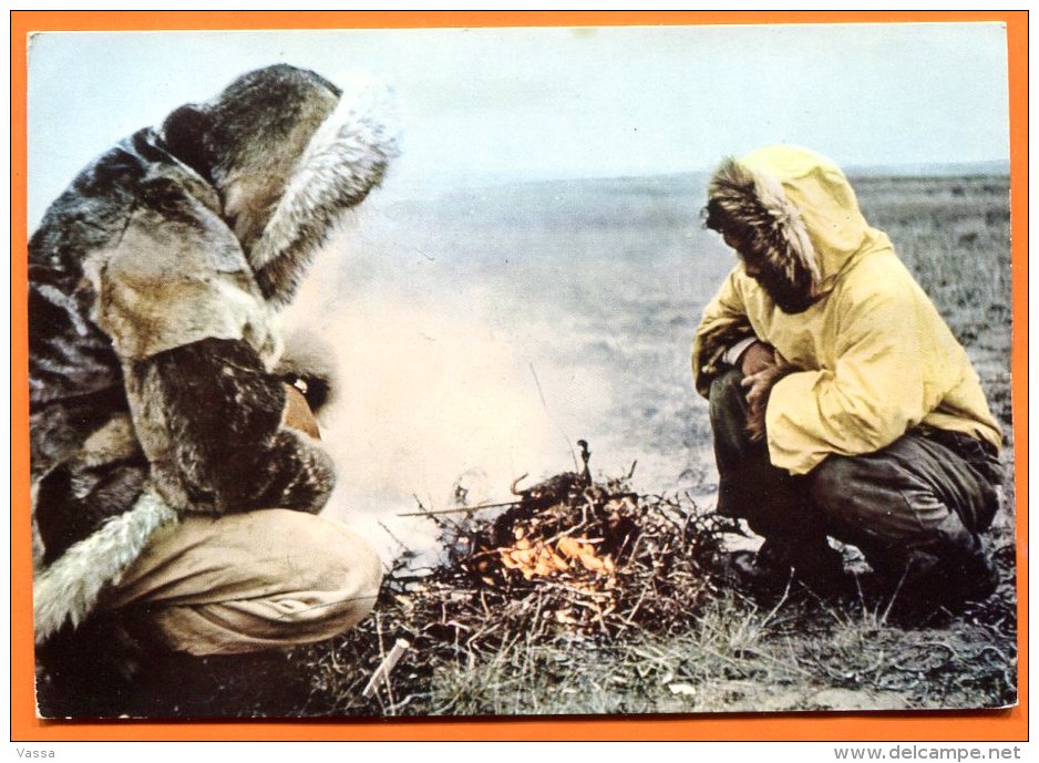 . CANADA - MACKENZIE Esquimaux Eskimos Halte En Terre Sterile - Picnic In The Barren Land - Autres & Non Classés