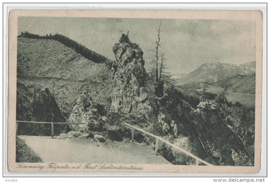 Austria - Semmering - Felspartie A. D. Furst Liechtensteinstrasse - Neunkirchen