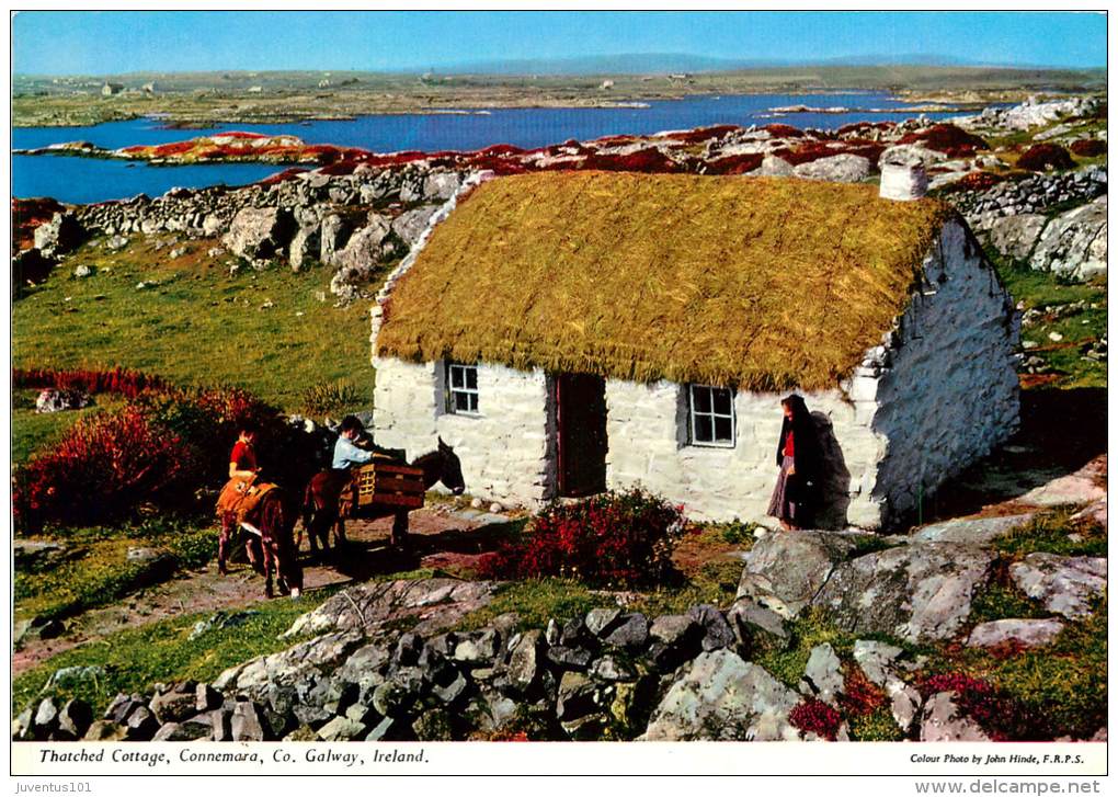 CPSM Irlande-Thatched Cottage-Connemara    L1312 - Galway