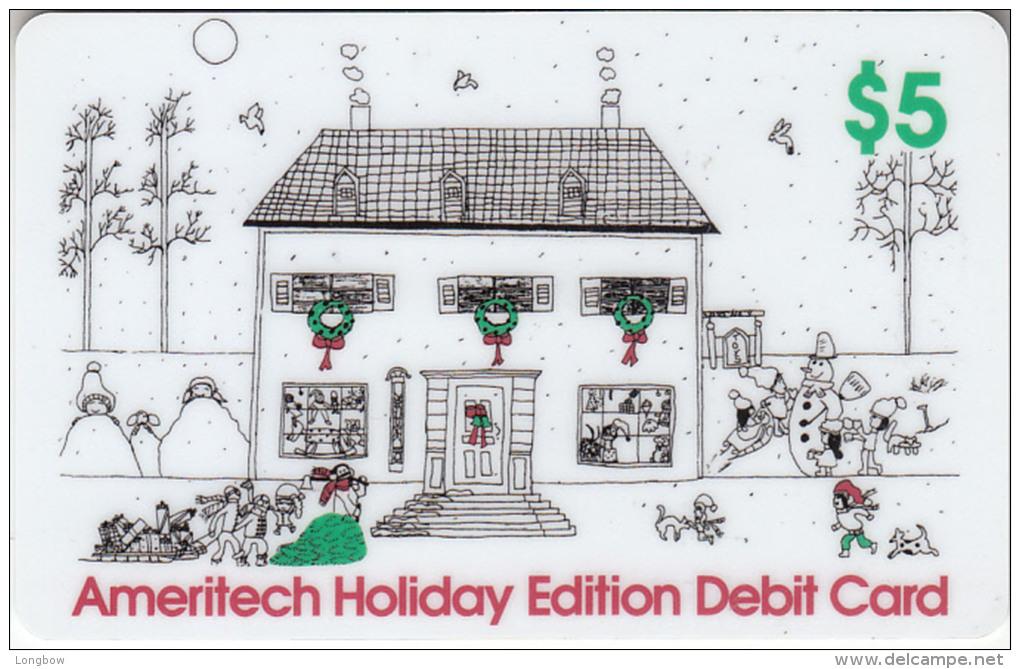 Ameritech Holiday Edition Debit Card - Tir. 5.000- MINT - Other & Unclassified