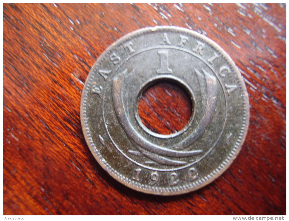 BRITISH EAST AFRICA USED ONE CENT COIN BRONZE Of 1922 ´H´. - Oost-Afrika & Protectoraat Van Uganda