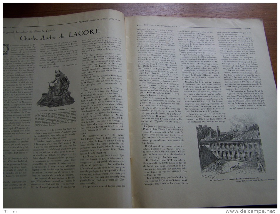 N°64 Juillet 1926 Franche Comté Monts Jura PASSEUR LOUE ABBAYE DE LUXEUIL MAGNIN  Publicité époque - Tourisme & Régions