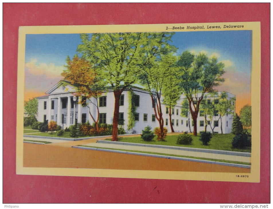 Lewes DE-- Beebe Hospital -  Not Mailed    Ref 981 - Andere & Zonder Classificatie