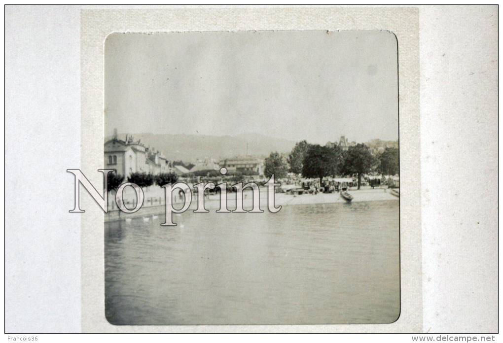 Glion Photo De 1899 Jour De Marché - Suisse Lac Léman - Environs De Caux - Photographie Originale  - Commune De Montreux - Places