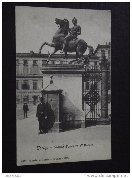 TORINO (Turin, Piemonte, Italie) - Statua Equestre Di Polluce - Animée - Non Voyagée - Autres Monuments, édifices