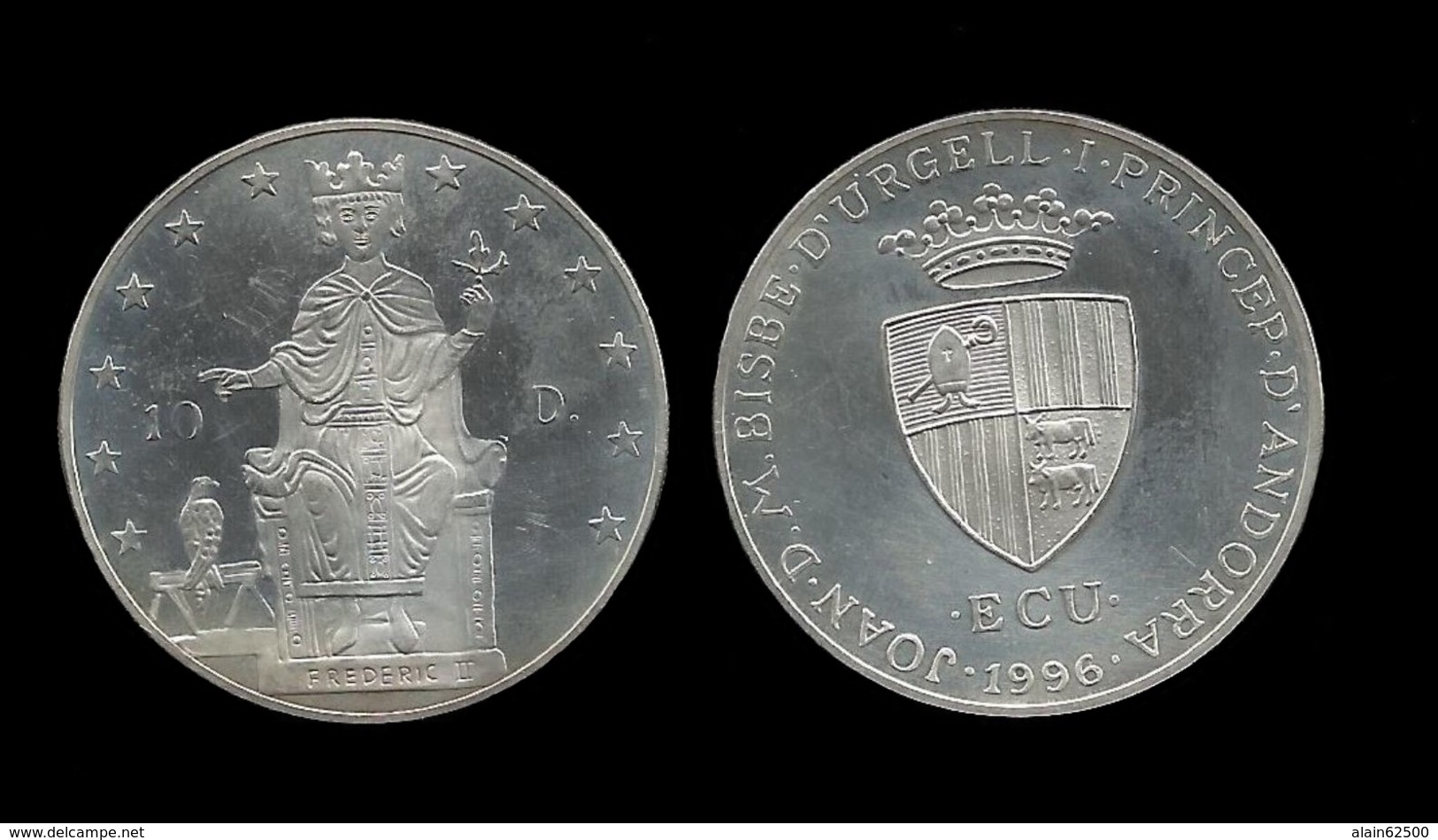 ANDORRE . FREDERIC II .  10 DINERS 1996 . - Andorre