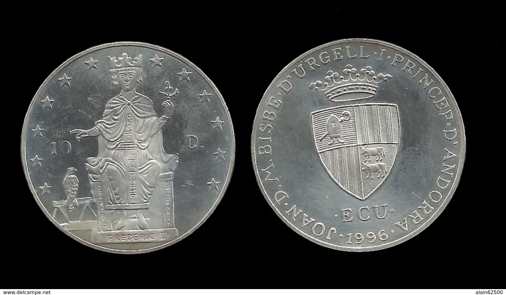 ANDORRE . FREDERIC II .  10 DINERS 1996 . - Andorra