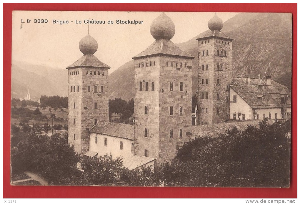 YBRI-37 Brigue Brig Château De Stockalper. Nicht Gelaufen.Burgy 330 - Brigue-Glis 