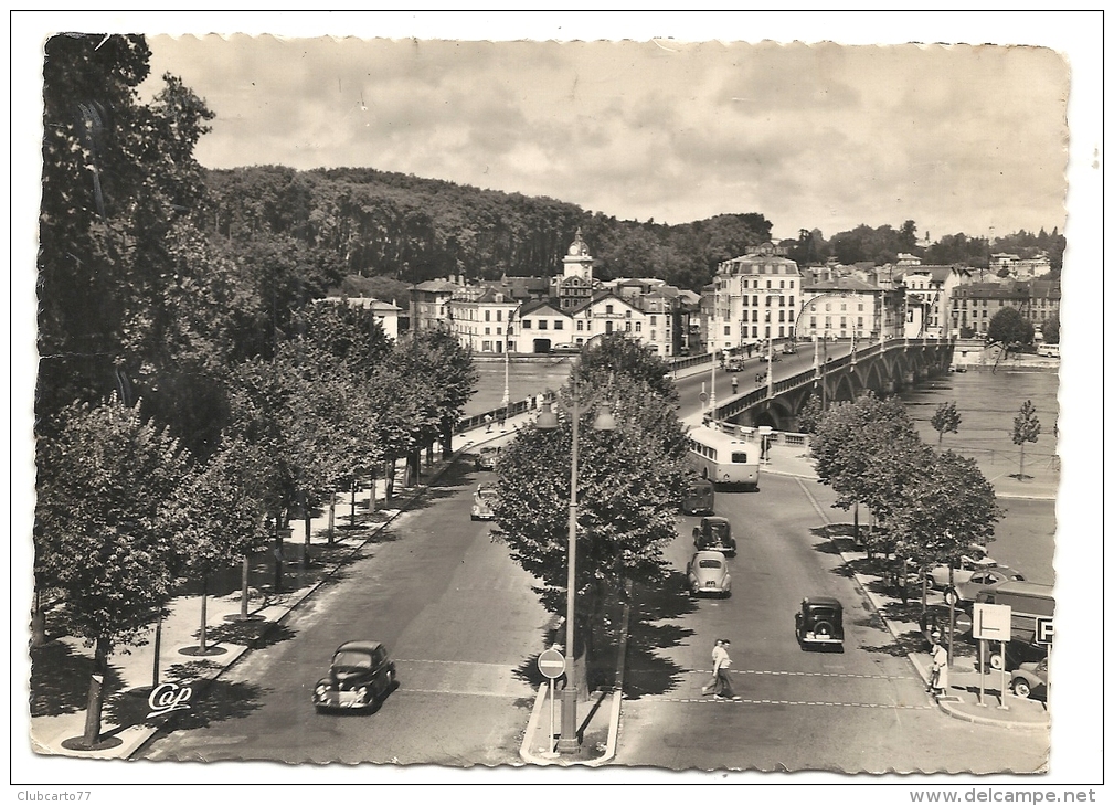 Bayonne (64) : Vue Aérienne Générale Au Niveau Du Pont Sur L'Adour En 1956 GF (animé). - Bayonne