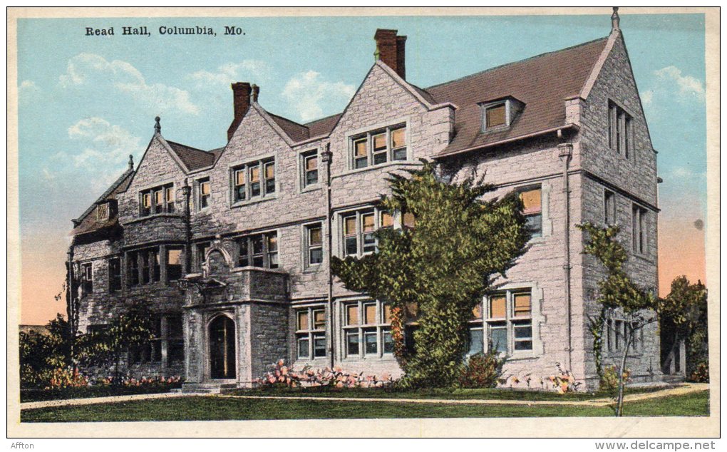 Read Hall University Of Missouri Columbia MO Old Postcard - Columbia
