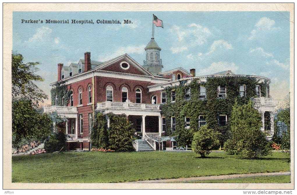 Parker Memorial Hospital Columbia MO Old Postcard - Columbia