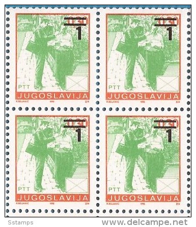 1990 X 2433 C  JUGOSLAVIJA DEFINITIVA POSTA OVERPRINT PERF- 12 1-2 MNH - Post