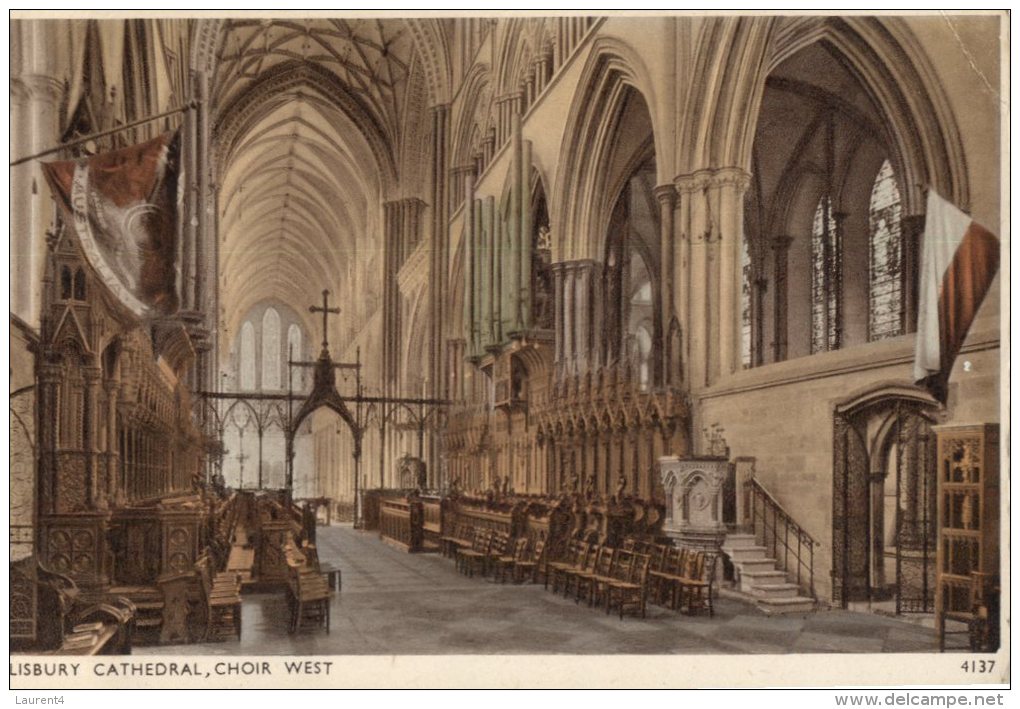 (400) Very Old Postcard - Carte Ancienne - Salisbury Cathedral - Salisbury