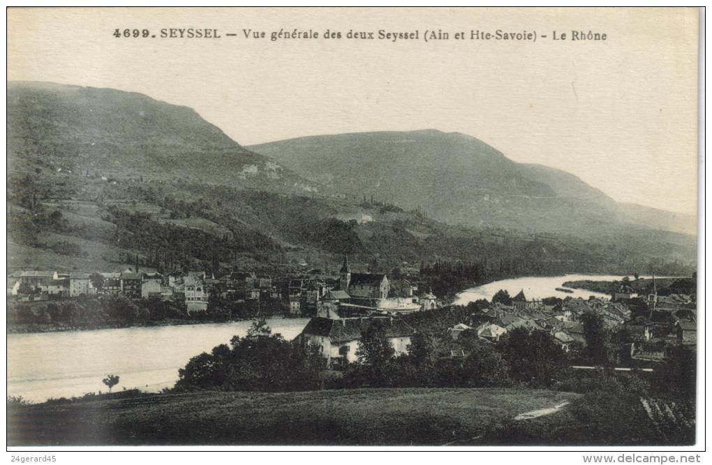 CPSM SEYSSEL (Ain Et Haute Savoie) - Vue Générale Des 2 Seyssel Séparés ,par Le Rhone - Seyssel