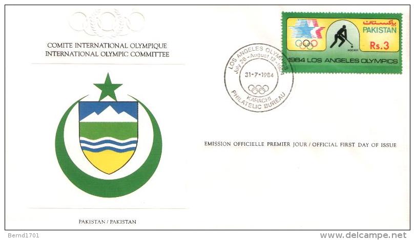 Pakistan - Mi-Nr 628 FDC (n259) - Hockey (sur Gazon)