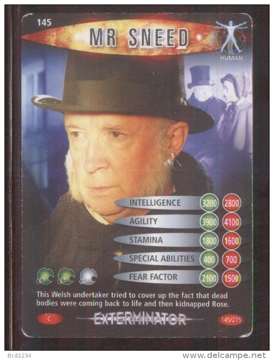DOCTOR DR WHO BATTLES IN TIME EXTERMINATOR CARD (2006) NO 145 OF 275 MR SNEED GOOD CONDITION - Other & Unclassified