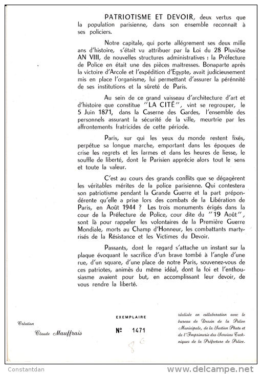 FRANCE DOCUMENT 3 VOLETS SE TENANT AVEC OBL 11.12.1972 - Storia Postale